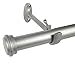 Decopolitan 27941-36NI End Cap Curtain rod, 36 to 72-Inch, Nickel