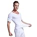 HÖTER Mens Slim and Tight Super Soft Compression & Slimming Shaper V-Neck Compression Shirt