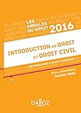 Introduction au droit et droit civil : Méthologie et sujets corrigés by 