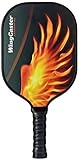 WingCaster Pickleball Paddle Graphite & Fibreglass Composite Face, Polypropylene Honeycomb Core, Low Profile Edge Guard, Ergonomic Cushioned Grip