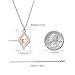 The Eye of my Heart Cremation urn Keepsake Memorial Jewelry for Urn Locket Stainless steel Ashes Pendant & Free 20 Inches Chain (Rose gold)