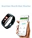 2018 New Updated Fitness Tracker with Pedometer Heart Rate Monitor Calories Burned Smart Bracelet Bluetooth IP67 Waterproof Color Screen for Android and IOS Iphone Kids Men Women