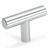 Cosmas 305CH Polished Chrome Cabinet Hardware Euro Style T Bar Knob - 2