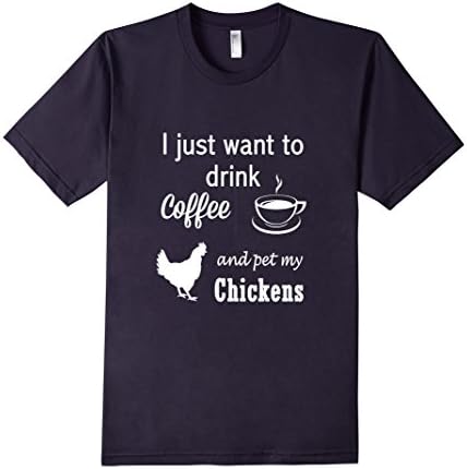 Men's Funny Chicken / Poultry T-shirt Large Navy