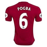 POGBA 6 Manchester United 16/17 Soccer Jersey Men's Home Color Red Size M