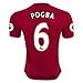 POGBA 6 Manchester United 16/17 Soccer Jersey Men's Home Color Red Size M