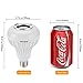 Texsens Music Lamp LED Bulb with Integrated Speaker, 6W E26 RGB Changing Light Wireless Stereo Audio with 24 Keys Remote Control