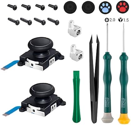 Amazon Ai Wei ニンテンドースイッチ対応ツールセット For Nintendo Switch Tool Set Switch Joy Con交換部品 ジョイコン コントロール 右 左 センサーアナログジョイスティック 尾錠 ロックバックル Y1 5 2 0 ドライバー 磁石付き 任天堂 修理工具 ゲーム機