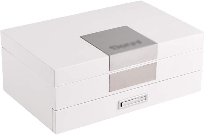 Joyero de gran capacidad Caja de joyería Anillo de gama alta for mujer Caja de collar