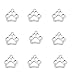 80pcs Vintage Antique Silver Alloy Animal Bear&Cat&Dog Paw Charms Pendant Jewelry Findings for Jewelry Making Necklace Bracelet DIY 19x17mm (80pcs dog Paw)