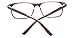 Glassesshop Retro Optical-Quality RX-Able Eyeglasses Rectangle Eyewear Frame-Brown