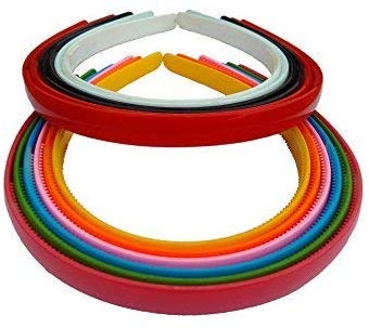 Ak Electronics Set Of Multi Colour Plastic Sleek Hair Bands For