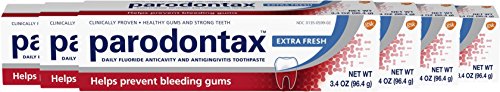 Parodontax Extra Fresh Toothpaste for Bleeding Gums, 3.4 Ounce (Pack of 6)