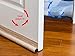 deeTool Man Door Draft Stopper 36” : One Sided Door Insulator with Hook and Loop Self Adhesive Tape Seal Fits to Bottom of Door(Light Walnut Wood Grain)