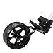 Giantex Foldable 3 Wheel Push Pull Golf Cart Trolley Three Wheels Swivel Folding