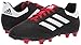 adidas Unisex-Kid's Goletto VI Firm Ground Football Shoe, Black/White/Scarlet, 12K M US Little Kid