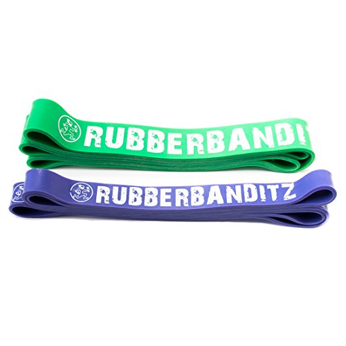 Rubberbanditz Pull Up Assit Bands | Heavy Duty Resistance Exercise Bands for Powerlifting, Mobility, and Stretching (40-120 lbs)