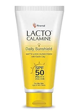 Lacto Calamine Sunshield Matte Look Sunscreen Spf 50 Pa +++, 50gm - Pack Of 2, 50 (Pack of 2)