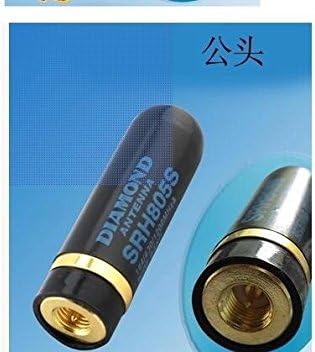 SuperiPB 2pcs/lot Diamond SRH805S mini dual band vhf uhf antenna sma male connector for Baofeng UV-3R two way radio walky talky
