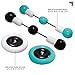 SHARPER IMAGE Inflatable Push Bumpers Sparring for 2 Players, Train, Play and Spar, Indoor Outdoor Pedestal Sport Combat, Fun Party Game for Adults, Bouncy Combat, Backyard, Park or Beach