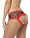 Sofishie Ruffle Back Midnight Bow-Tie Panties - Black 2 - Small