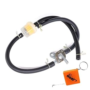HURI Universele benzinekraan 6 mm met benzinefilterslang voor 50 cc 70cc 90cc 110cc 125cc 150cc motorfiets bromfiets…