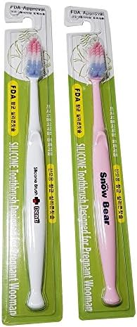 Silisol Gum Massage Toothbrush 8 pcs per pack (4 white, 4 pink)