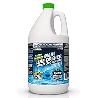 Green Gobbler Ultimate Main Drain Opener + Drain Cleaner + Hair Clog Remover - 64 oz (Main Lines, Sinks, Tubs, Toilets, Showers, Kitchen Sinks)