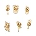 LUX ACCESSORIES Goldtone Multi Bright Enamel Tropical Summer Vacation Pin Set