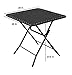 Caravan Canopy Sports Textilene Table, Black, Black