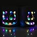 LED Light up DJ Mask Halloween Full Head Masks Music Festival Helmets Carnaval Props Costume Masks... (Chromatic Colour)