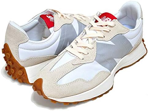 Amazon ニューバランス 327 ホワイト ベージュ スニーカー Ms327stb Beige White レトロランニング 27 5cm 並行輸入品 スニーカー