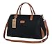 Ulgoo Carry On Tote Bag for Woman Weekend Travel Shoulder Bag in Trolley Handle (328 Blue Stripe)