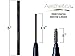 Aesthetica Precision Brow Liner - Eyebrow Pencil/Spoolie Brush (Black)
