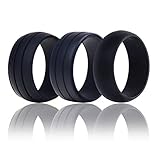 Silicone Wedding Ring Band Designs for Comfort Fitness Exercise Active Men