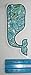 Vineyard Vines Hibiscus Whale Vinyl Sticker Decal (Blue/White/Green/Black)