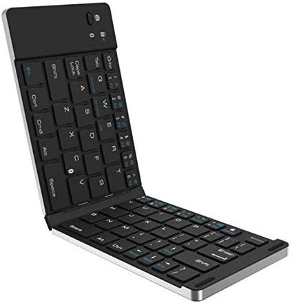 F66 Bluetooth keyboard Folding type internal battery USB charging Ultra thin aluminum alloy keyboard compatible with Xiaomi Mi, Lenovo, Apple, Samsung, Sony, Oppo, Vivo and ALL other Smartphones -by Starford