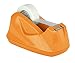 Acrimet Premium Desktop Tape Dispenser, Plastic, Non-Skid Base (Heavy Duty) (Orange Color)