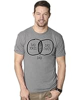 Mens Dad Jokes Dad Farts Funny Math Venn Diagram Fathers Day T Shirt (Grey) L