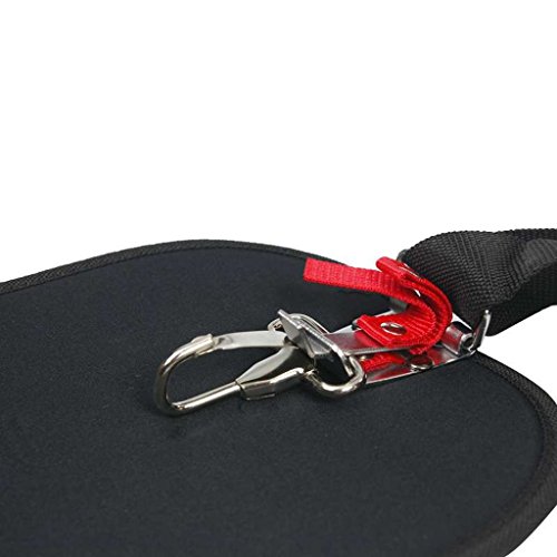 sleeri Weed Eater Strap Weedeater Harness - Universal String Trimmer Single Shoulder Pad Strap - Shoulder Arm Saver - Adjustable Grass Trimmer Weed Whacker Harness for Garden Lawn, Black