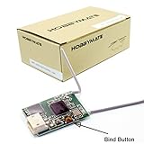 HOBBYMATE FPV Racer Quadcopter Satellite Receiver - for DSM-2 DSM-X Radio Transmitter, With Bind Button