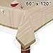 LAMINET Heavy-Duty Deluxe Crystal Clear Vinyl Tablecloth Protector 60