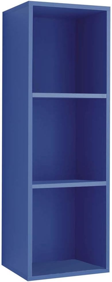 Giessegi Job 9334, Bookcase Horizontal Wall-Hung, Wooden, 316 x 40 x 128 cm 31.6x40x128 cm Sky