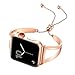 fastgo Bracelet Compatible for Apple Watch Band 38mm 42mm 44mm Women, Jewelry Bling Bands Cuff Stainless Steel Womens for Iwatch SE & Series 7 6 5 4 3 2 1