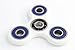 WeFidget's Anxiety Fighter Bluecap Fidget Spinners, 1-3 Minute Spin Time, Hybrid Ceramic Bearings (White)