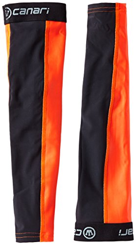 Canari Cyclewear Men's Mixed Weight Arm Warmers, Lava, Large
