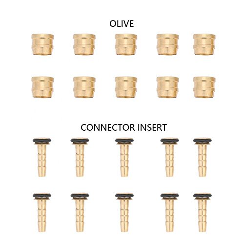 10 Set Hydraulic Disc Brake Hose Olive Connector Insert for Tektro Replacement Part