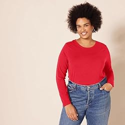 Amazon Essentials Women's Regular-Fit Long-Sleeve