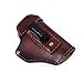 LIRISY Leather IWB Holster | Inside The Waistband Concealed Carry Gun Holster for S&W M&P Shield - Glock 17 19 22 23 26 32 33 43/ Springfield XD XDS/All Similar Handguns