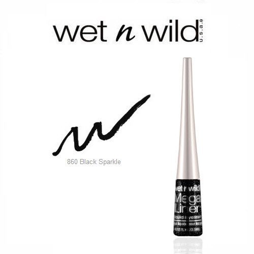 black sparkle eyeliner